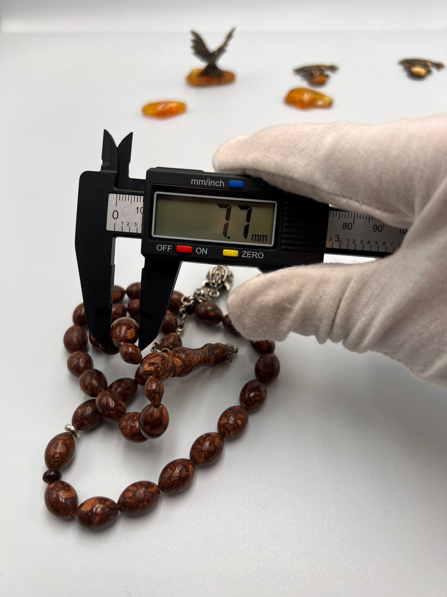 Cinnamon wood rosary