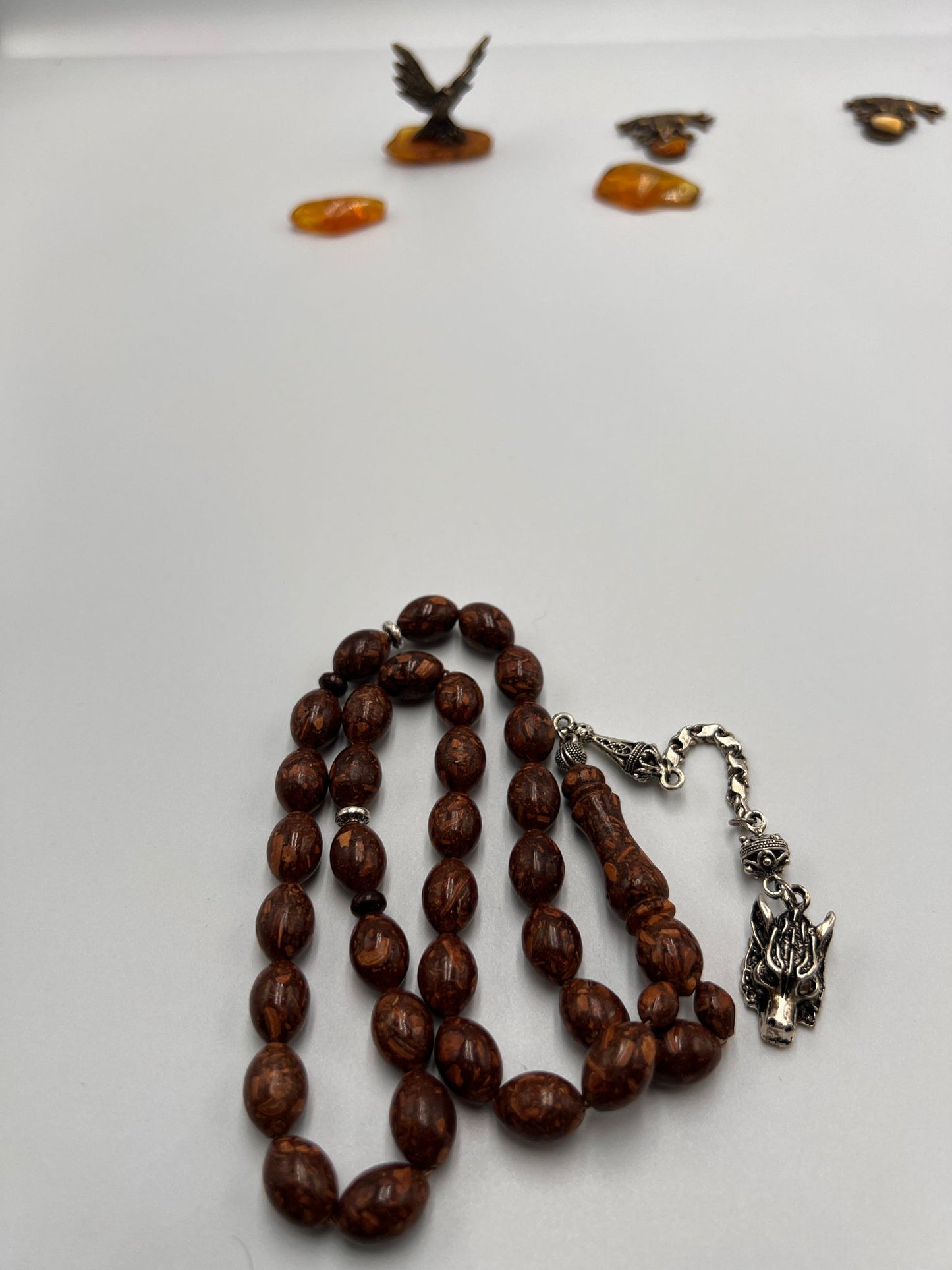 Cinnamon wood rosary