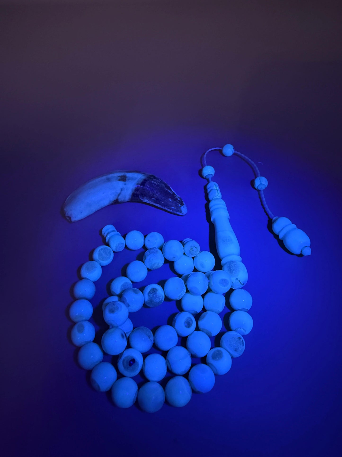 مسباح ناب
مع كسّار ناب من نفس أصل الخام المصنوع منه المسباح Fang Misbaha
With fang breaker made from the same original material