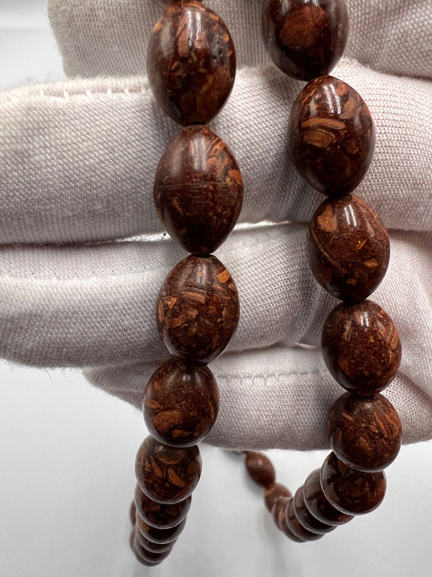 Cinnamon wood rosary