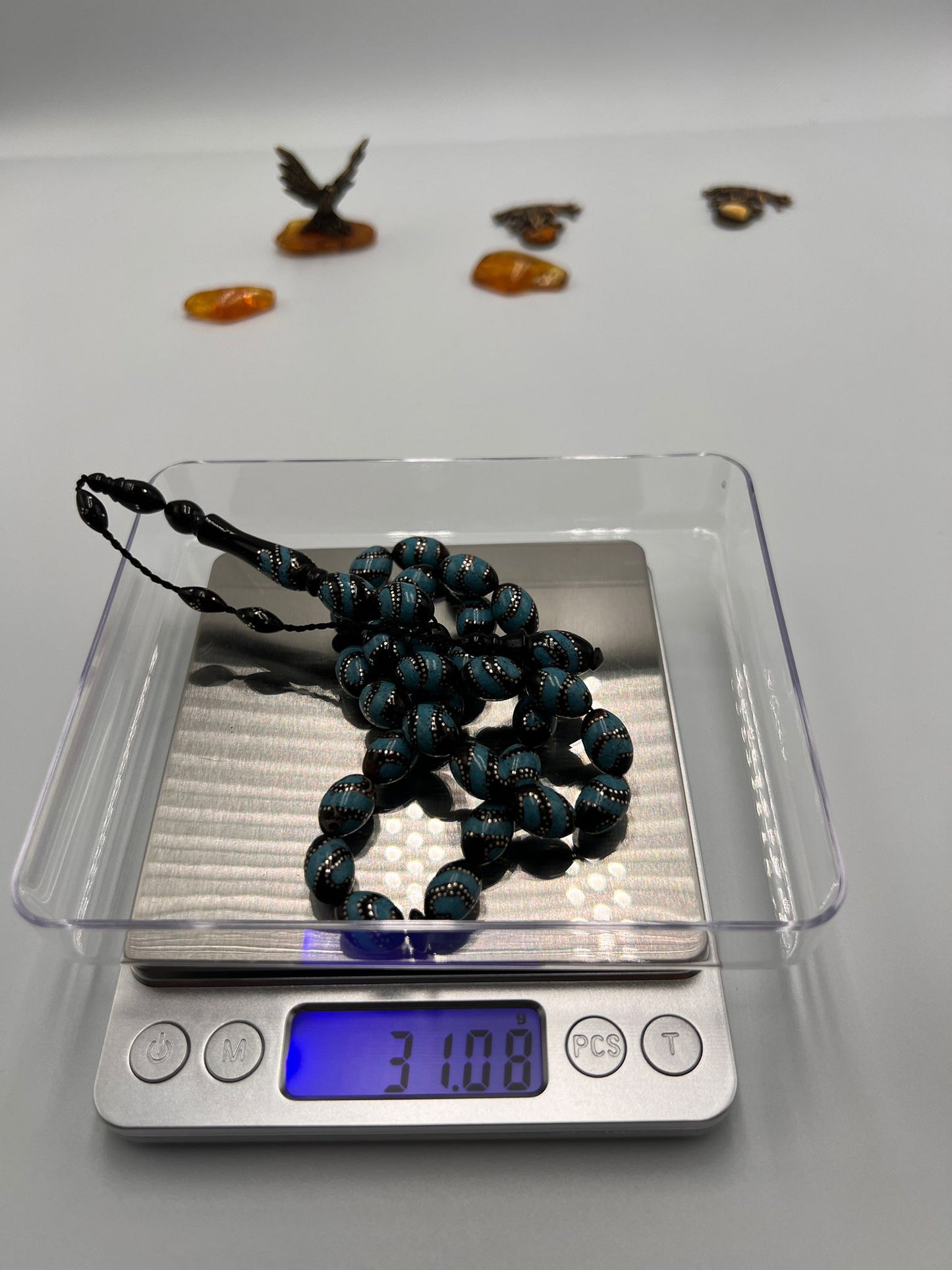 Black coral (Yusr)with turquoise