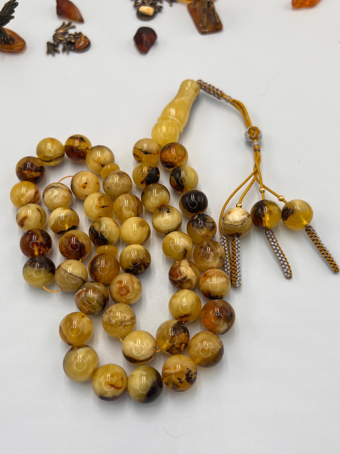 مسباح كهرمان بلطيقي شوائبي  Baltic amber rosary