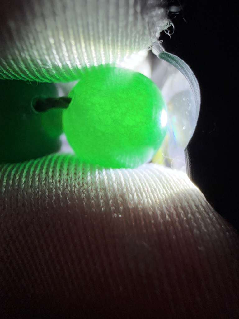 مسباح من حجر اليشم (الجاد)، كفيّه.
Jade Stone Misbah (Handcrafted), Palm-Sized