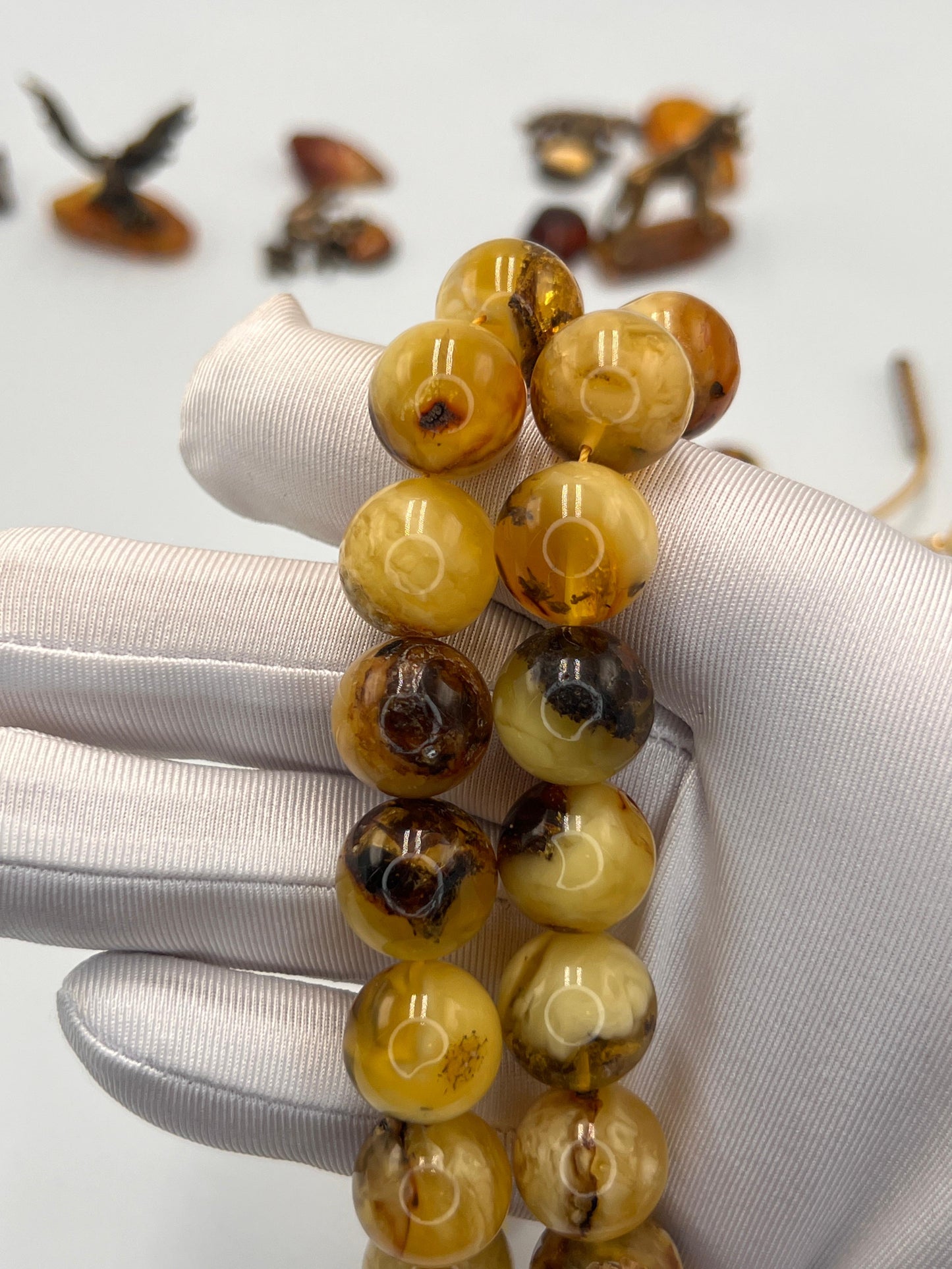 مسباح كهرمان بلطيقي شوائبي  Baltic amber rosary
