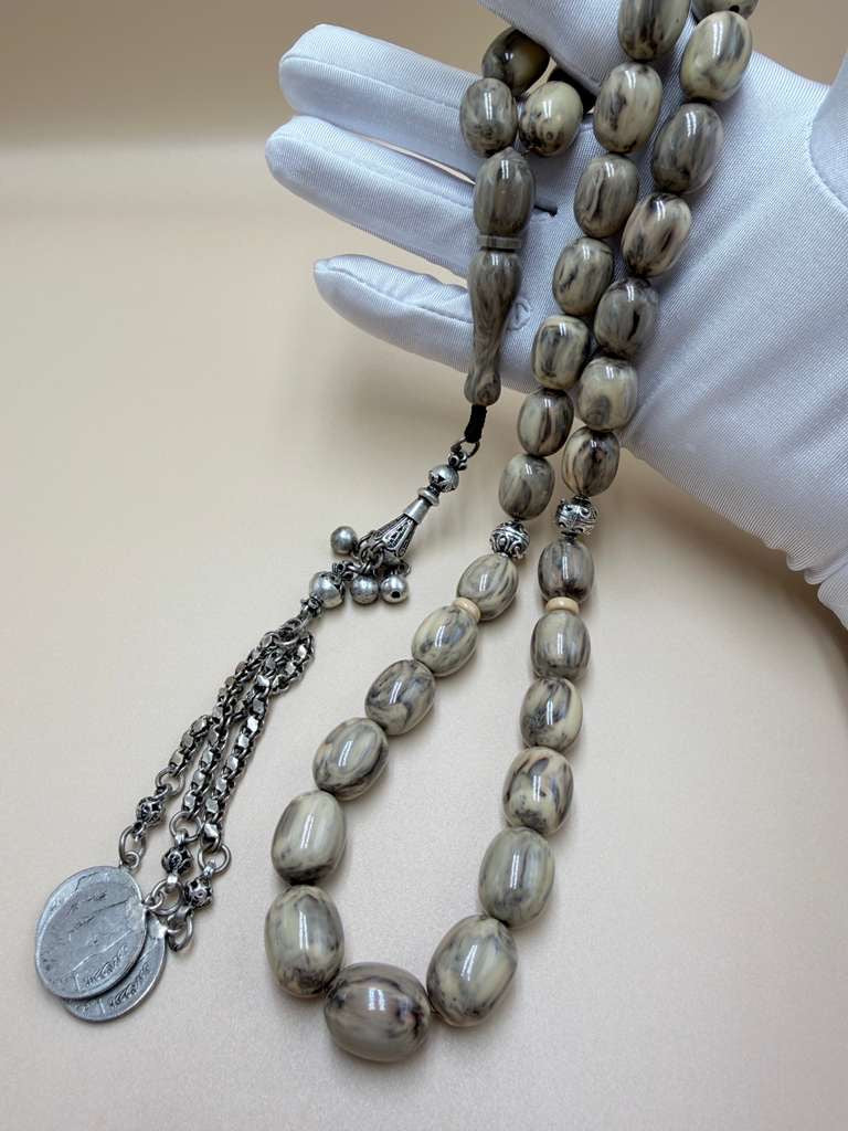 Sandalus Misbaha (Chernobyl-style), with 500-grade silver tassel