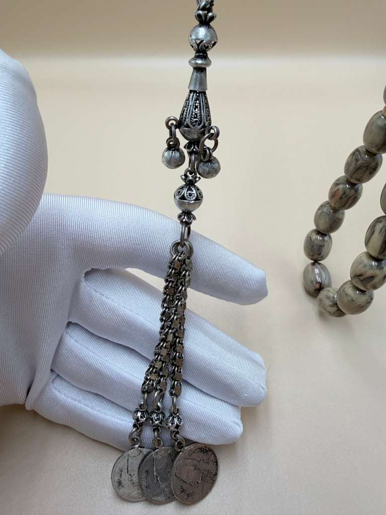Sandalus Misbaha (Chernobyl-style), with 500-grade silver tassel