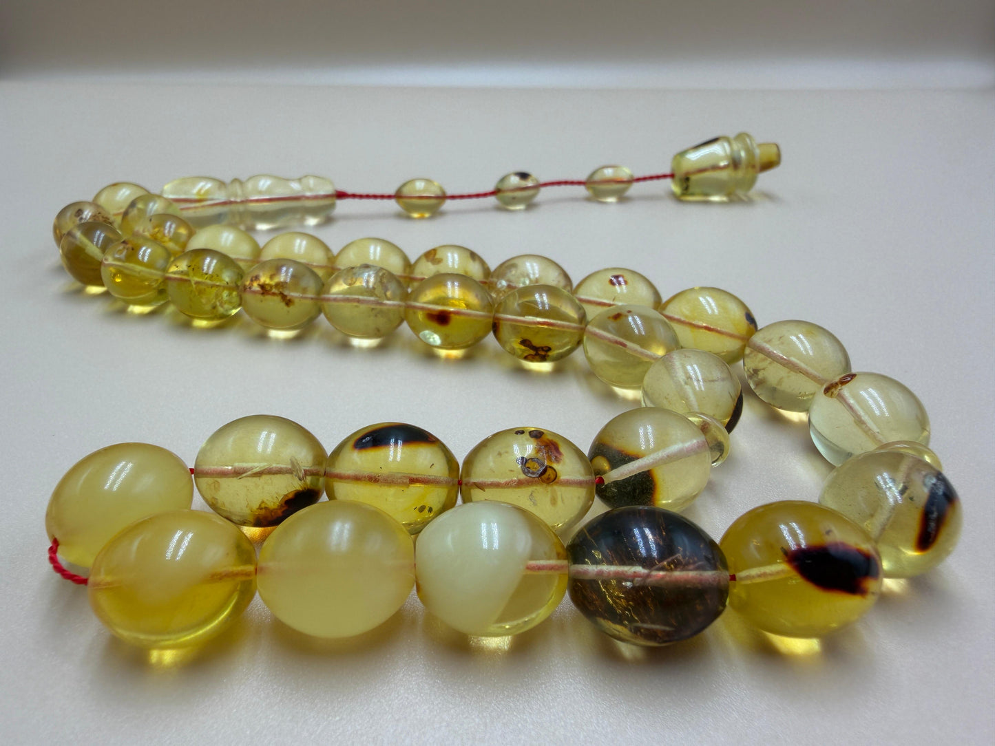 مسباح كهرمان حشري كاريبي، بخراطة مميزة، قصة بيض حمام.Caribbean Insect Amber Misbah