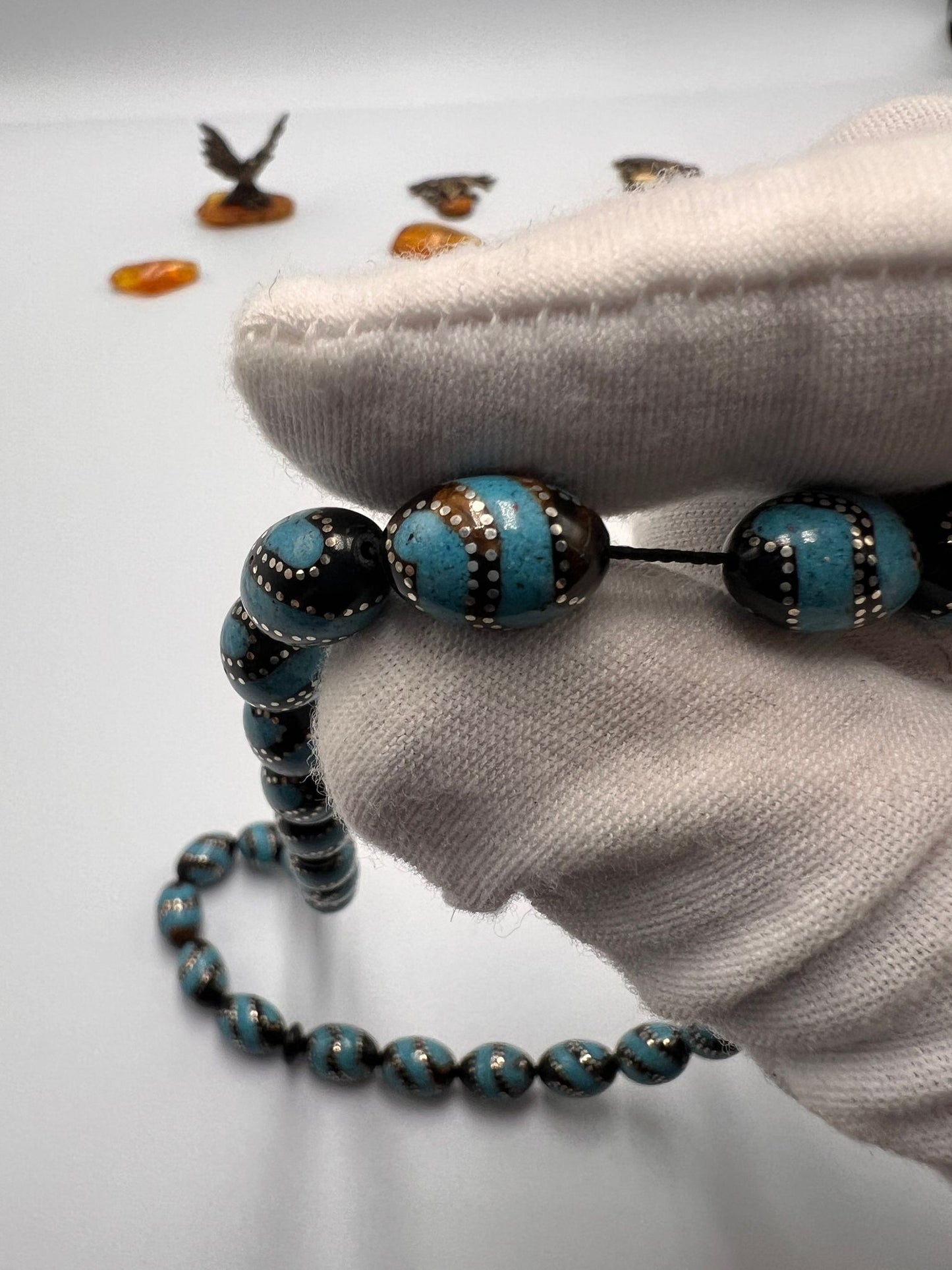 Black coral (Yusr)with turquoise