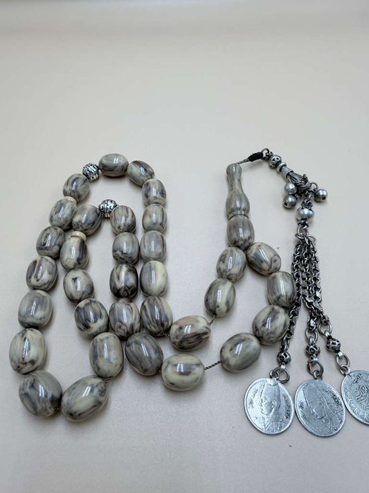 Sandalus Misbaha (Chernobyl-style), with 500-grade silver tassel