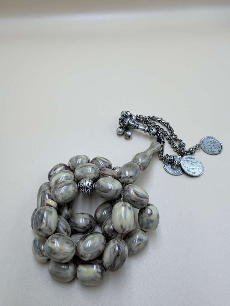 Sandalus Misbaha (Chernobyl-style), with 500-grade silver tassel