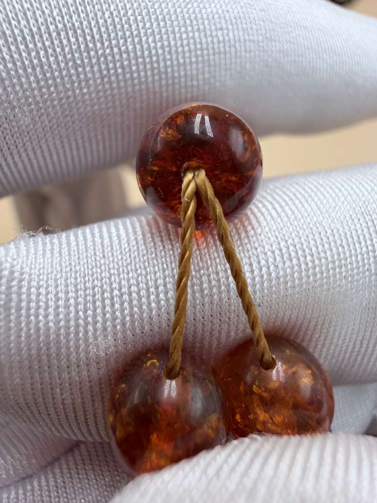 مسباح كهرمان روسي ٦٦ خرزة.Russian Amber Misbaha with 66 beads.