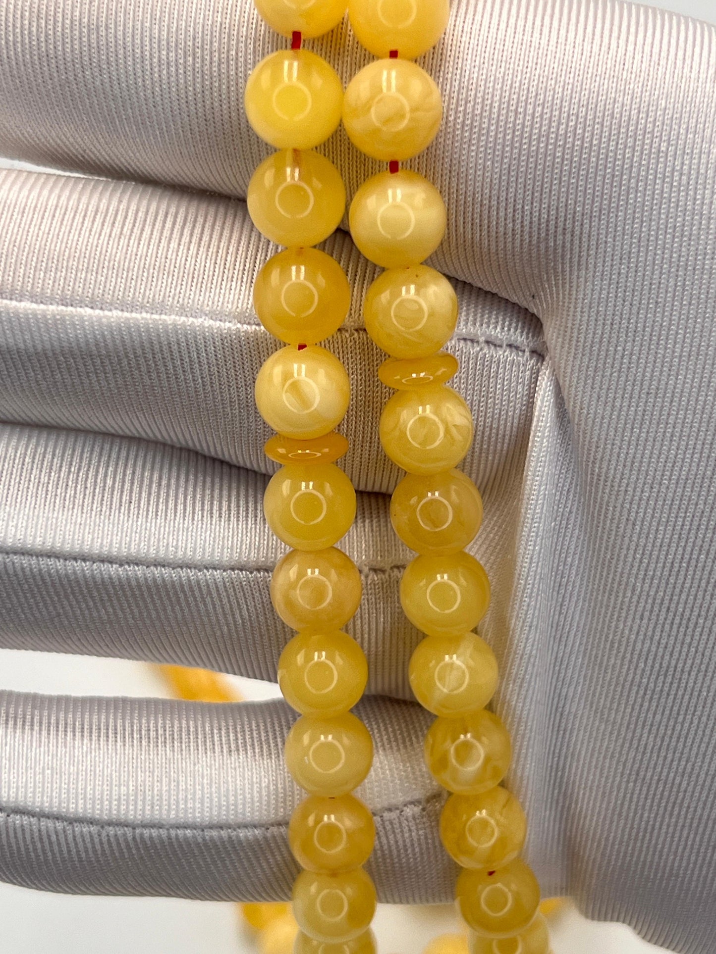 مسباح كهرمان بلطيقي مع شهاده Baltic amber rosary with certificate