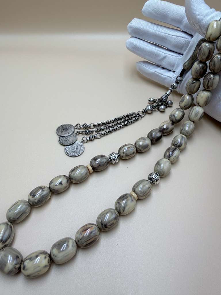Sandalus Misbaha (Chernobyl-style), with 500-grade silver tassel