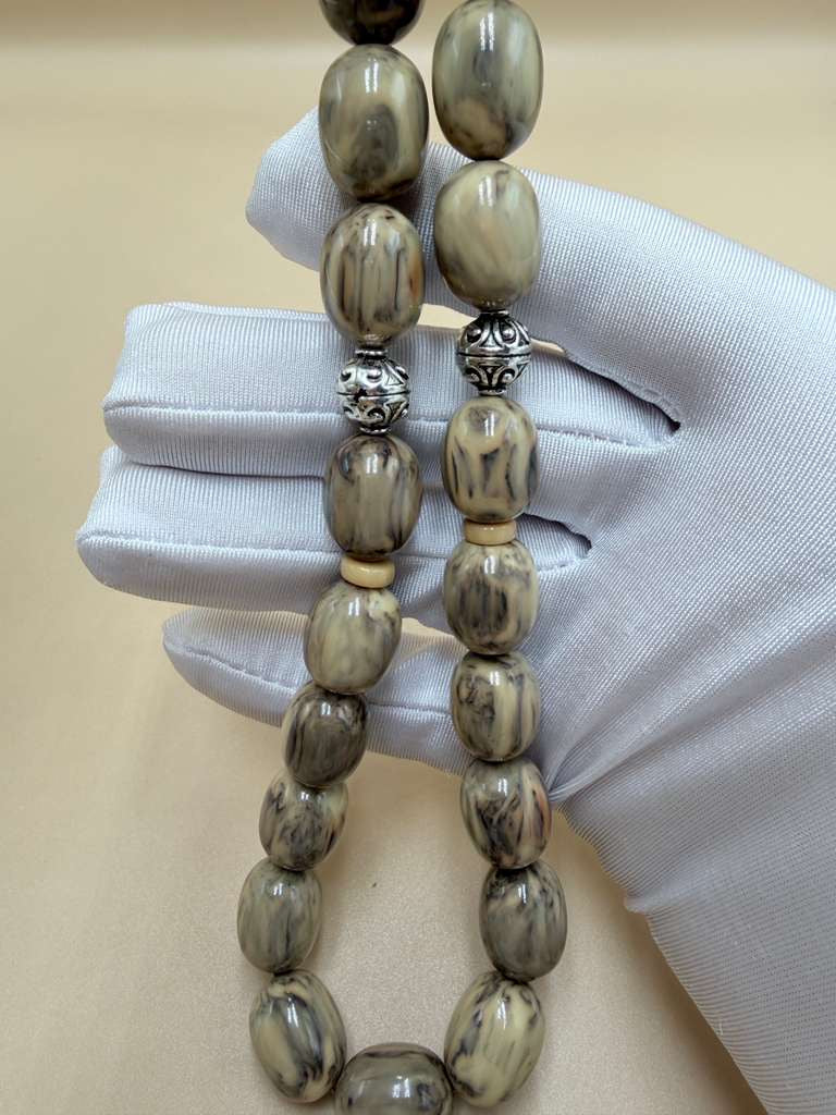 Sandalus Misbaha (Chernobyl-style), with 500-grade silver tassel