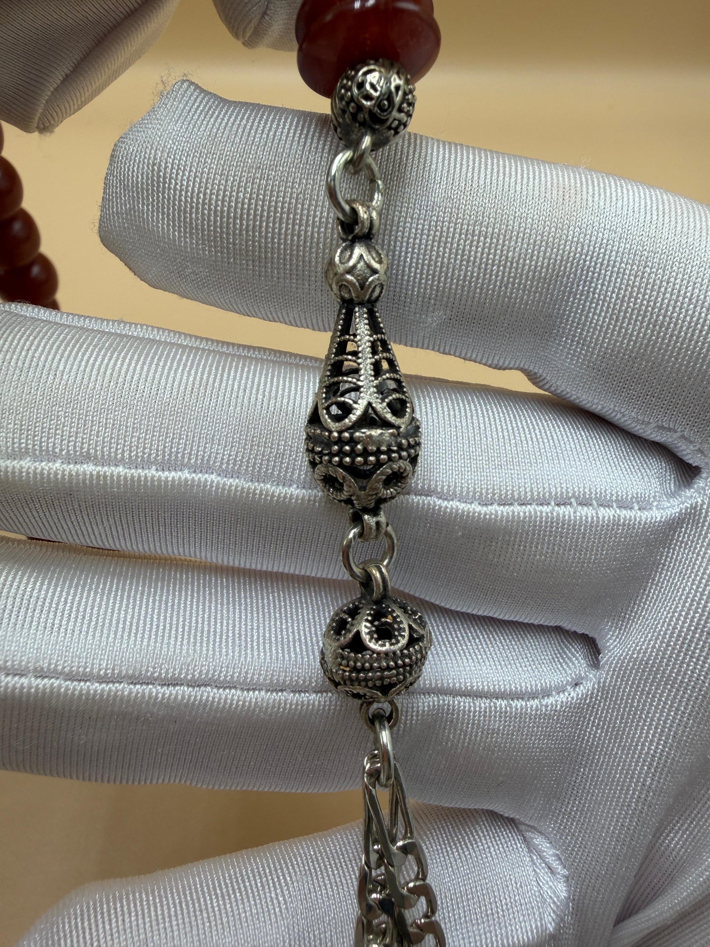 مسباح سندلوس مسكي، خراطة أبو يوسف الجزرة،
Musk Sandalwood Misbah, Carved by Abu Yusuf Al-Jazrah