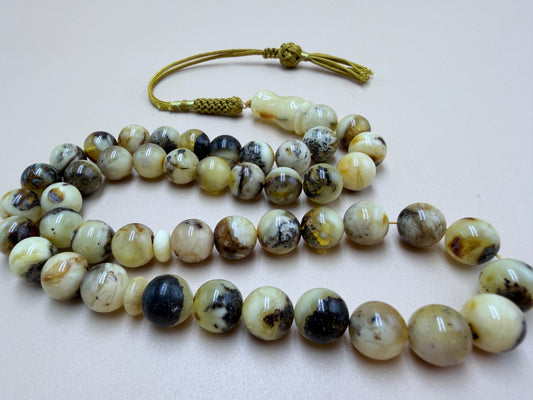 مسباح كهرمان بلطيقي أُوريو حر Natural Baltic Amber Misbaha (Oreo)