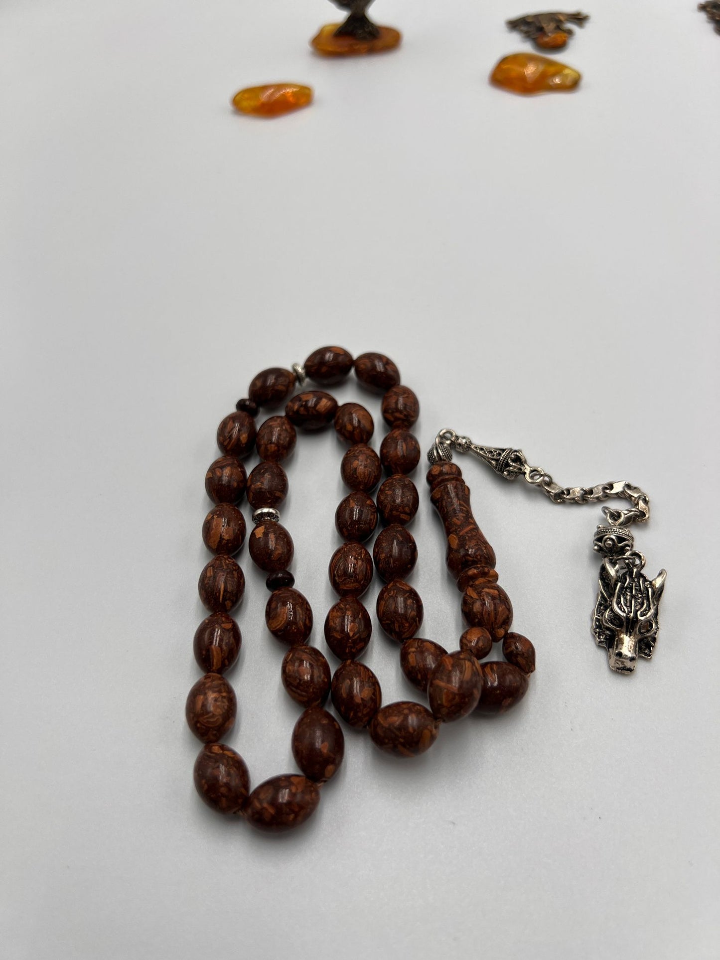 Cinnamon wood rosary