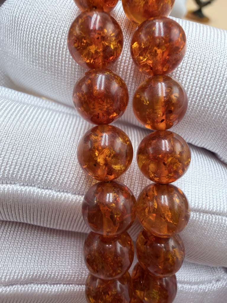 مسباح كهرمان روسي ٦٦ خرزة.Russian Amber Misbaha with 66 beads.