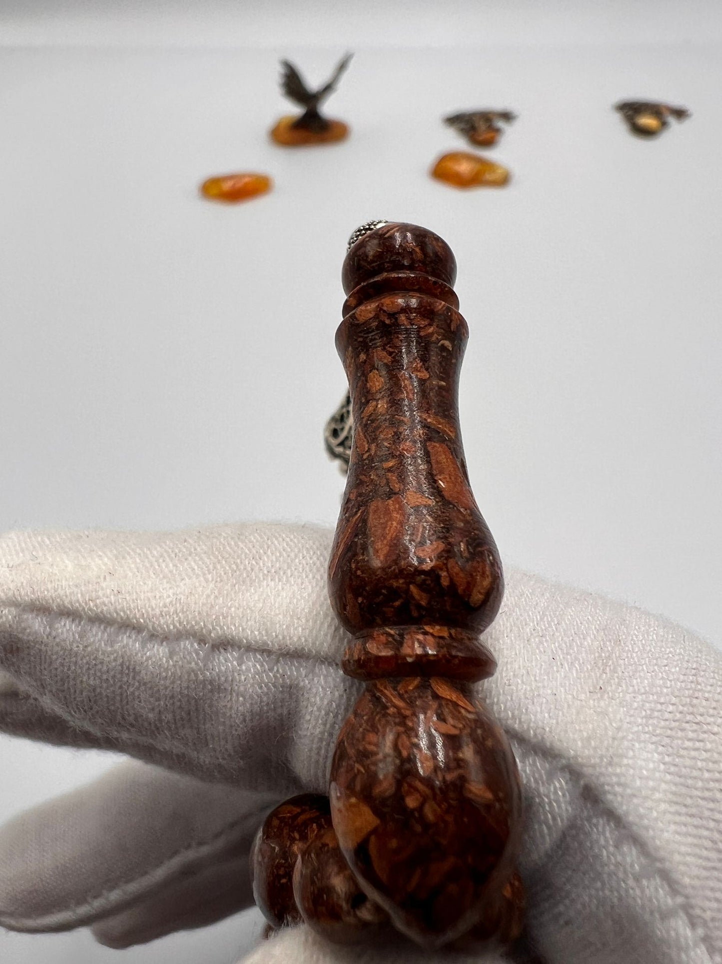 Cinnamon wood rosary