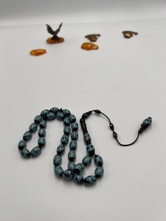 Black coral (Yusr)with turquoise