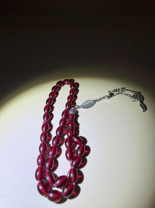 مسباح فاتوران ألماني أنتيك
قَصّة كفّيةGerman Antique Faturan MisbahaKaffiyeh cut