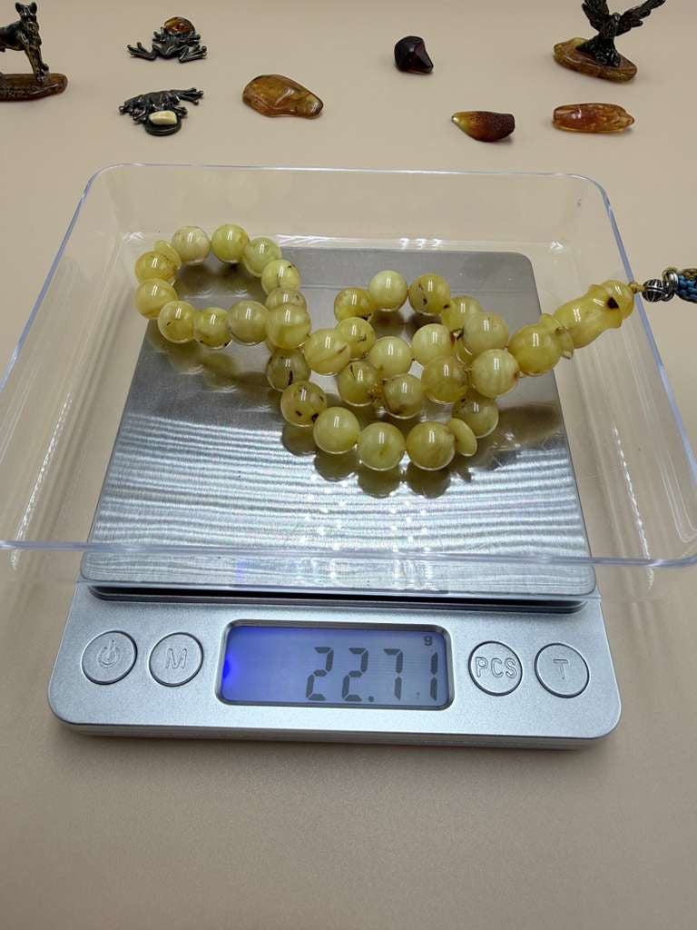 مسباح كهرمان شوائبي كفيه  Amber Misbaha, “Shwaybi Kafih” style