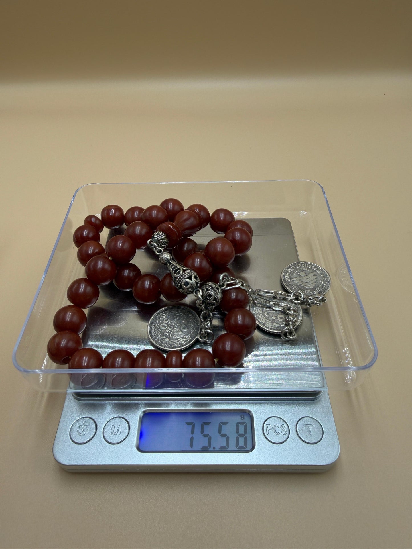 مسباح سندلوس مسكي، خراطة أبو يوسف الجزرة،
Musk Sandalwood Misbah, Carved by Abu Yusuf Al-Jazrah