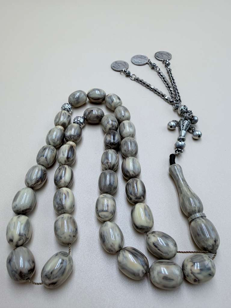 Sandalus Misbaha (Chernobyl-style), with 500-grade silver tassel