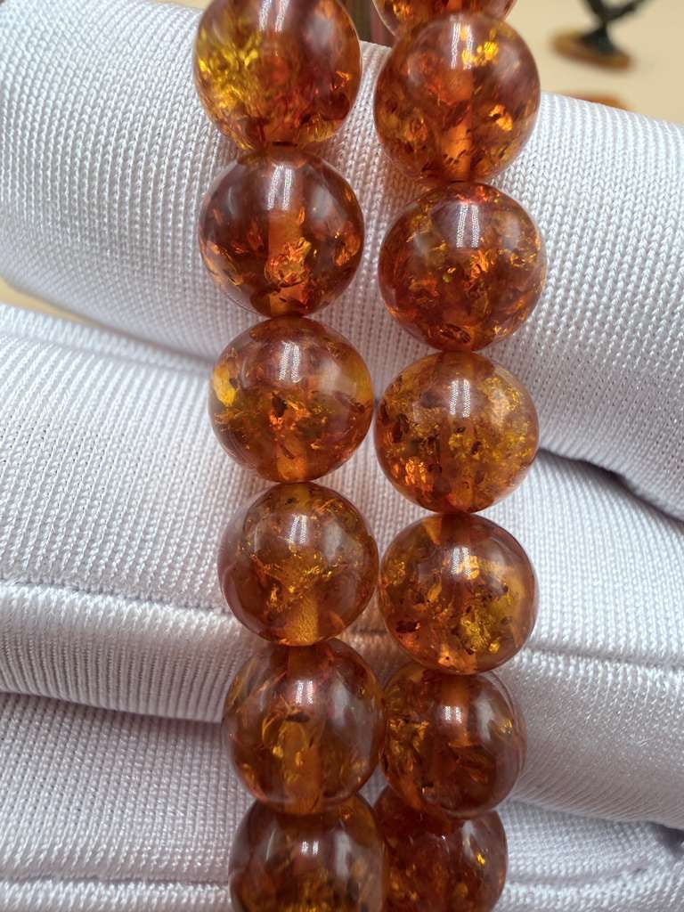 مسباح كهرمان روسي ٦٦ خرزة.Russian Amber Misbaha with 66 beads.