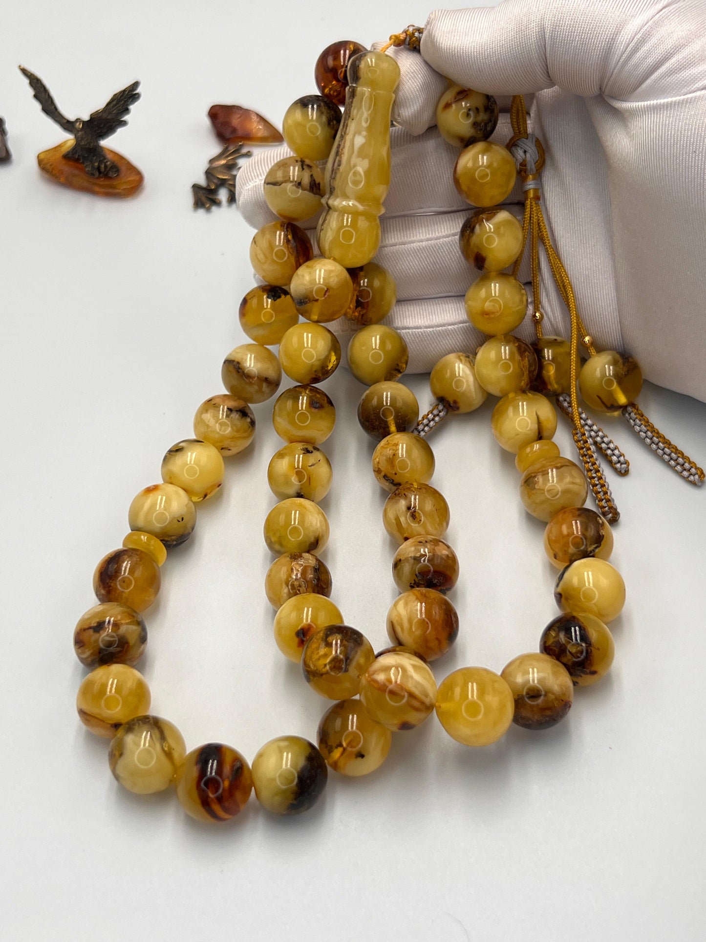 مسباح كهرمان بلطيقي شوائبي  Baltic amber rosary