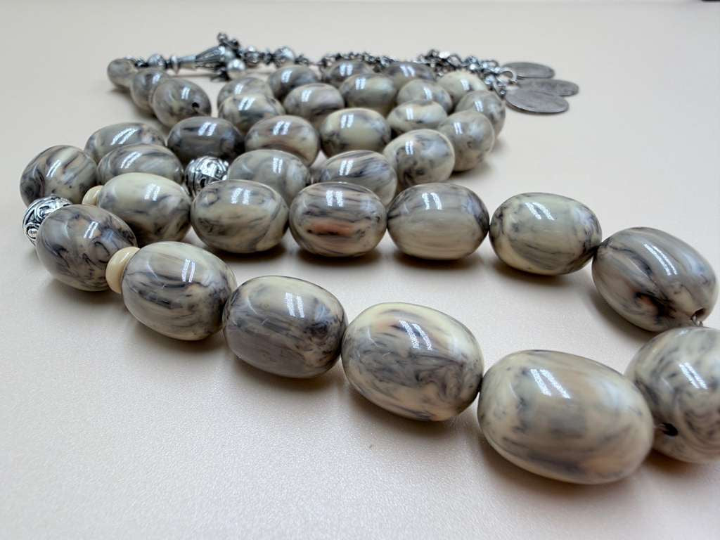 Sandalus Misbaha (Chernobyl-style), with 500-grade silver tassel